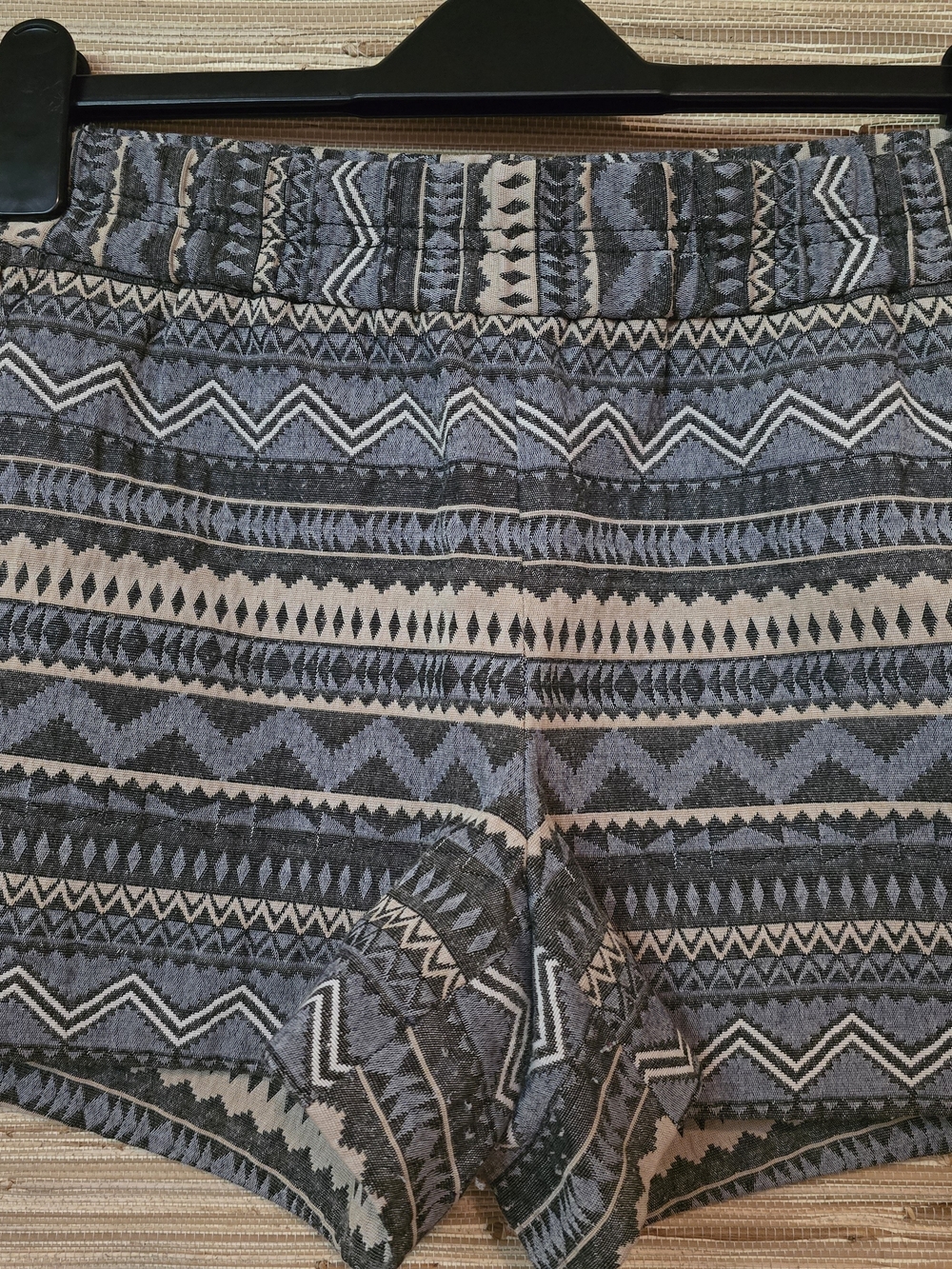 J. Crew Gray and Cream Tribal Knit Shorts
